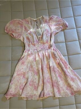 LoveShackFancy Ophinia ballet Slipper Puff Sleeve dress